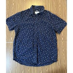 Ralph Lauren Denim And Supply Shirt Mens Large Navy Star Regular Fit Preppy Rare